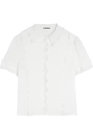 Jil Sander Ruffled silk shirt