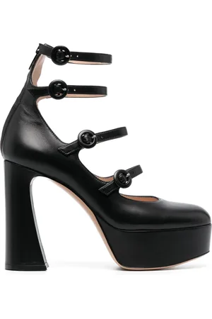 Gianvito Rossi 130mm almond-toe leather pumps