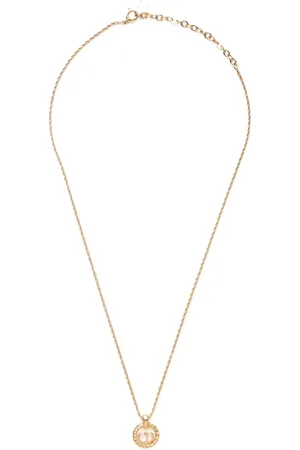 Dior 1990-2015 logo-pendant necklace