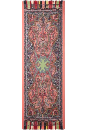 Etro Paisley-print wool-silk blend scarf