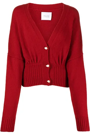GALVAN Luna pearl-button cardigan