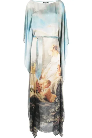 Roberto Cavalli Graphic-print long dress