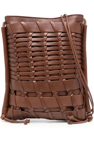 Hereu Trena interwoven leather bag