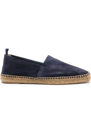 Castaner Braided-raffia suede espadrilles
