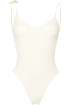 LA REVECHE Ashar floral-appliqué swimsuit