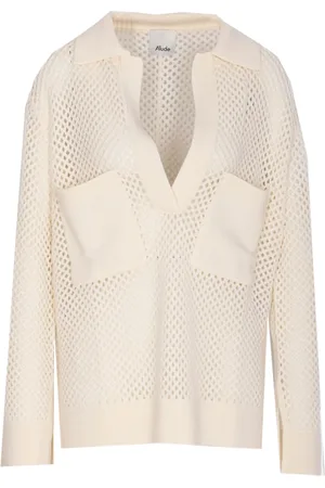Allude Textured open-knit sweater