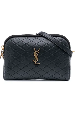 Saint Laurent 2022 Mini Quilted Lambskin Gaby Zippered Pouch crossbody bag