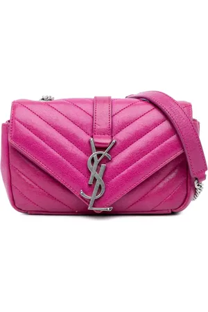 Saint Laurent 2015 Baby Sheepskin Chevron Classic Monogram Chain Bag crossbody bag