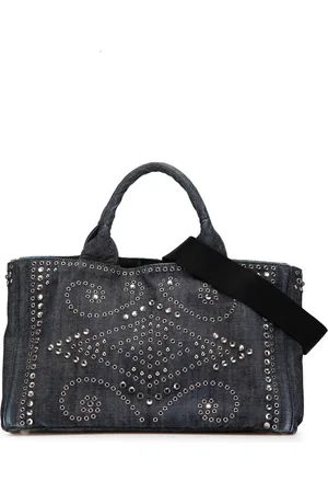 Prada 2010-2024 Denim Canapa Bijoux satchel