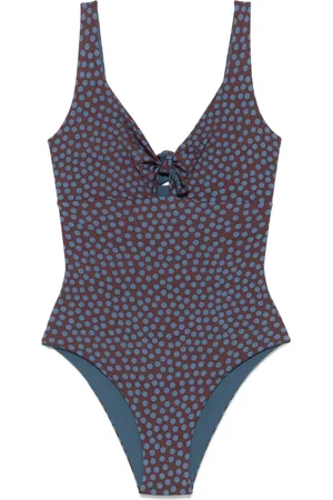 FISICO Polka dot-print swimsuit