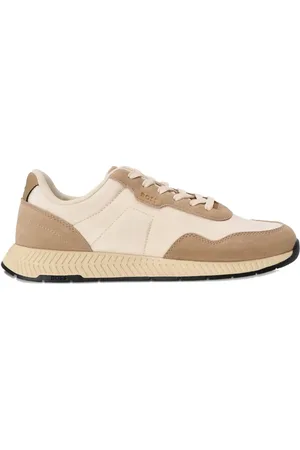 HUGO BOSS Suede-panelled trainers
