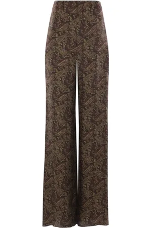 Saint Laurent Silk straight-leg trousers
