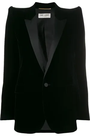 Saint Laurent Exaggerated-shoulder blazer