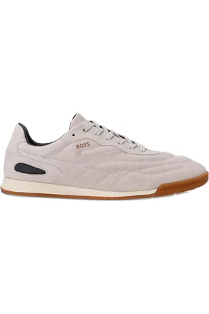 HUGO BOSS Suede-panelled sneakers