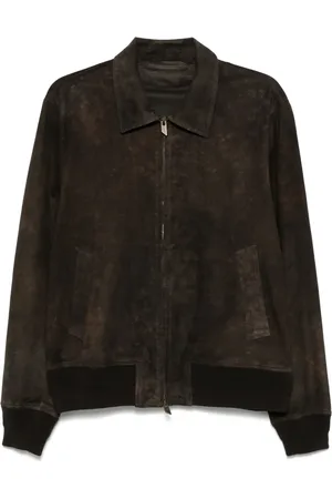 SALVATORE SANTORO Suede bomber jacket