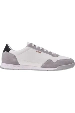 HUGO BOSS Suede-panelled sneakers