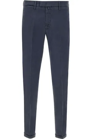 BRIGLIA Pressed-crease trousers