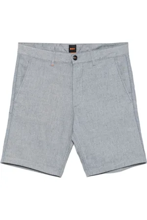 HUGO BOSS Mélange-effect chino shorts
