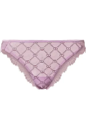 Twin-Set Lace-trimmed briefs