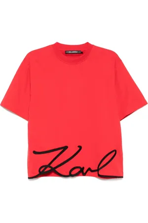 Karl Lagerfeld Karl signature hem T-shirt
