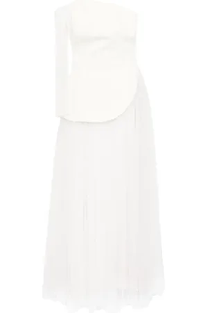 Bazza Alzouman Asymmetric crepe gown