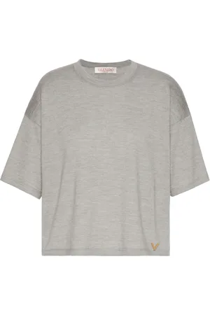 VALENTINO GARAVANI Knitted cashmere-silk T-shirt