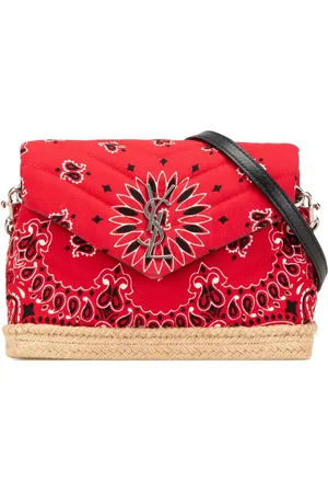 Saint Laurent 2018 Toy Cotton Bandana Print Loulou crossbody bag