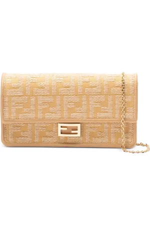 Fendi Baguette monogrammed wallet-on-chain