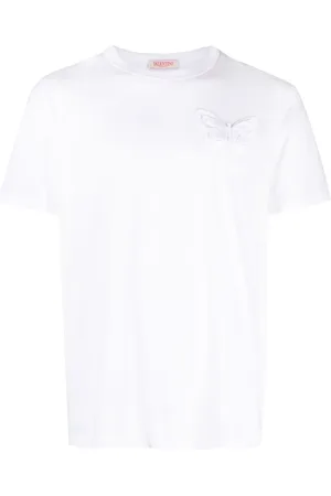 VALENTINO GARAVANI Butterfly-appliqué logo-print T-shirt