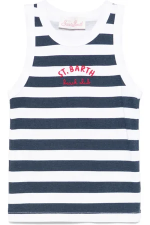 MC2 SAINT BARTH Blue tank top