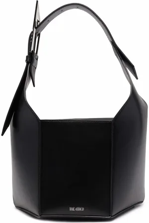 The Attico 6PM geometric leather tote bag