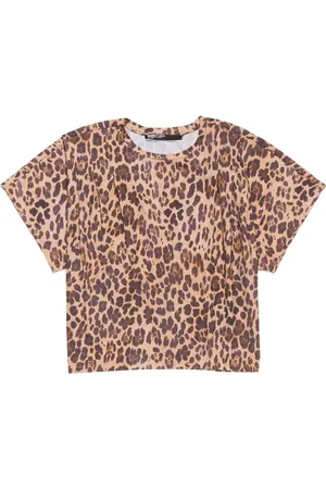Bimba y Lola Leopard-print boxy T-shirt