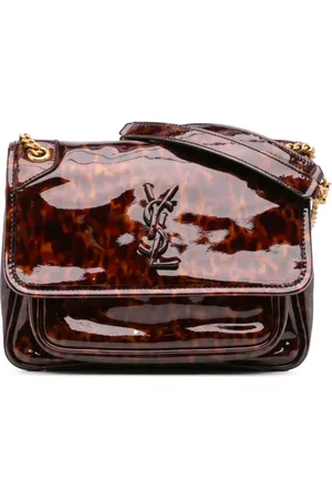 Saint Laurent 2019 Baby Patent Leopard Print Niki shoulder bag