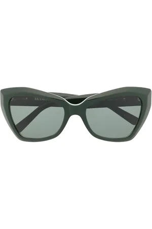 Balenciaga Monogram-plaque butterfly sunglasses