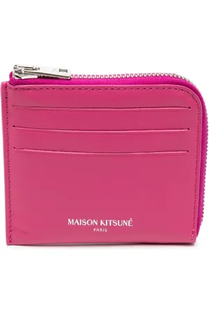 Maison Kitsuné Zipped leather card holder