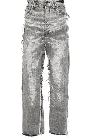 Taakk Distressed effect straight-leg denim
