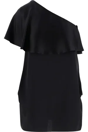Saint Laurent Ruffled one-shoulder dress