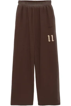 We11 Done Logo-embroidered track pants