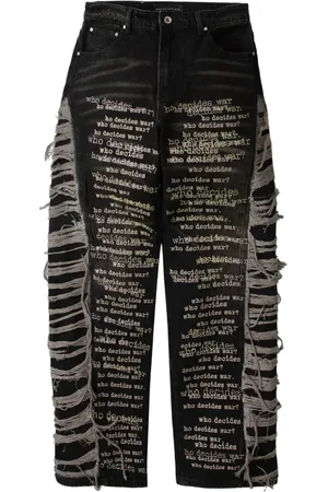 Who Decides War Scripture jeans
