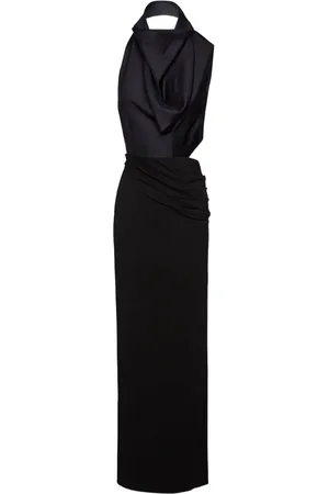 MAGDA BUTRYM Draped halterneck evening dress