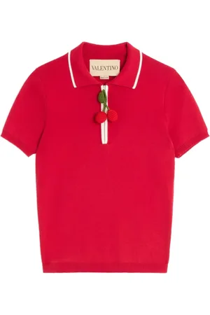 VALENTINO GARAVANI Cherry-charm polo top