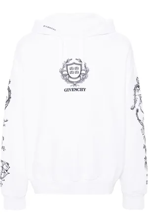 Givenchy Logo-embroidered cotton hoodie
