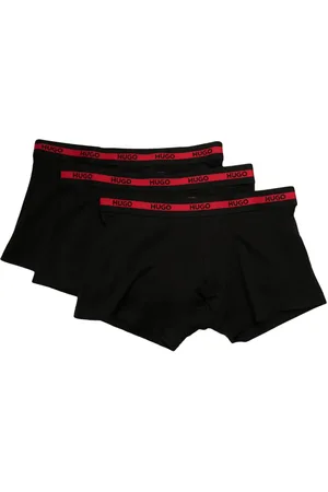 HUGO BOSS Three-pack logo-waistband boxers