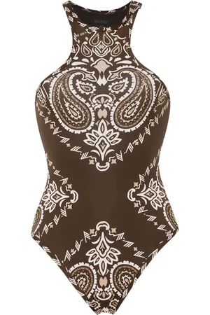 The Attico Bandana-print swimsuit