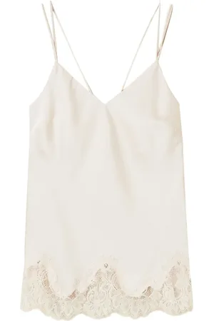 Twin-Set Lace-trimmed top