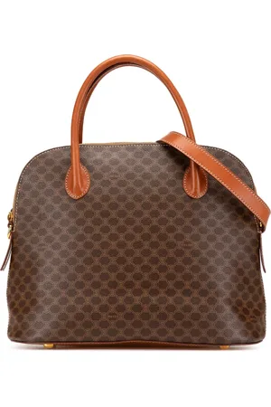 Céline 1996 Macadam Coated Canvas Dome satchel