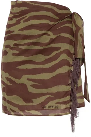 The Attico Zebra-print pareo