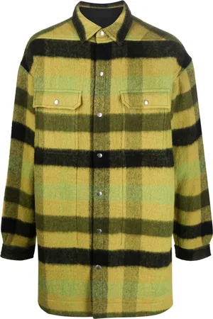 Rick Owens Plaid-check wool coat