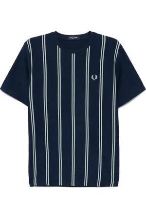 Fred Perry Striped crepe T-shirt