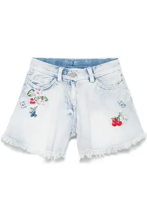 MONNALISA Rhinestone-embellished shorts